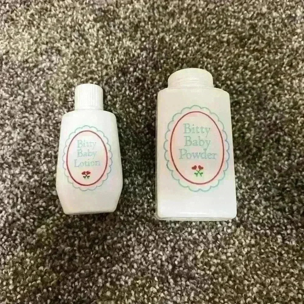 1990s Pleasant Company Bitty Baby lotion and baby powder